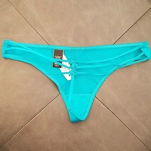 Victoria's Secret Teal Strappy V-String